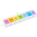 2-Pack: Weekly Pill Organizer Detachable, Sukuos Large Daily Pill Cases by DailySale
