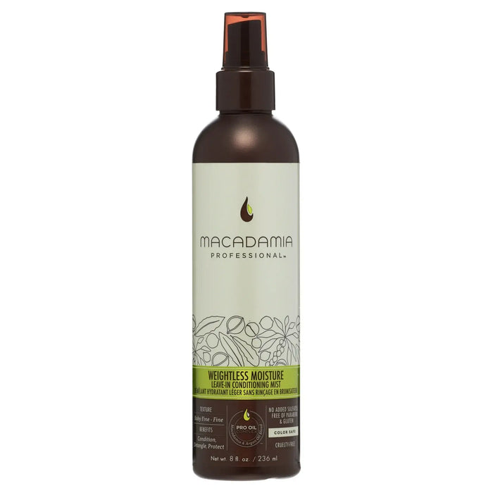 Weightless Moisture Leave-In Conditioning Mist BY Macadamia Mist 8 oz Unisex by Price Is Right Miami