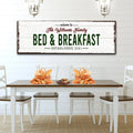 Welcome Bed And Breakfast Sign by Tailored Canvases