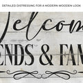 Welcome Friends & Family Sign by Tailored Canvases