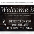 Welcome-ish Funny Home Sign by Tailored Canvases
