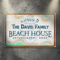 Welcome To Family Beach House Sign II by Tailored Canvases