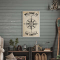 Welcome To Family Home Coordinates Sign by Tailored Canvases
