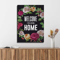 Welcome To Our Home Floral Entryway Sign by Tailored Canvases