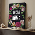 Welcome To Our Home Floral Entryway Sign by Tailored Canvases