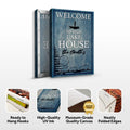 Welcome To Our Lake House Sign by Tailored Canvases