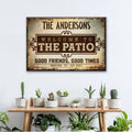 Welcome To The Patio Sign by Tailored Canvases