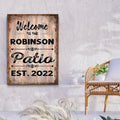 Welcome To The Patio Sign IV by Tailored Canvases
