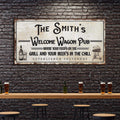 Welcome Wagon Pub Your Beer's In The Chill Sign by Tailored Canvases