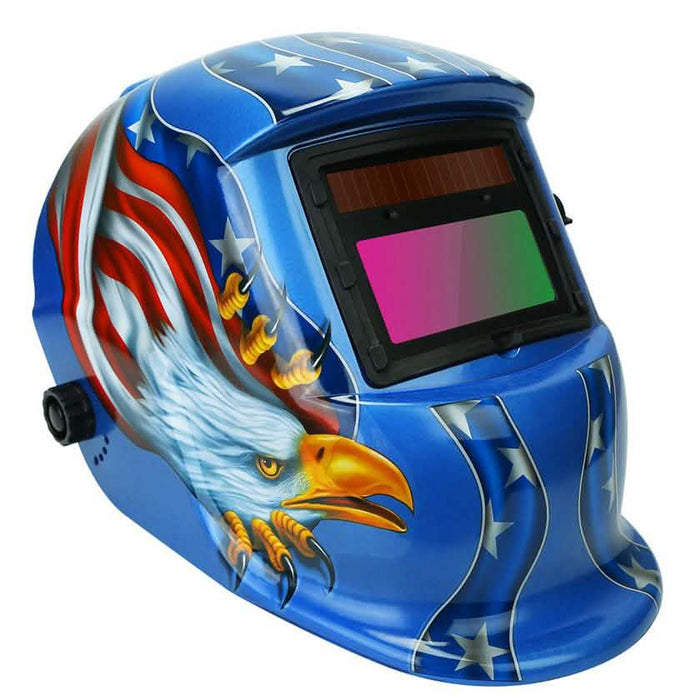 Welding Helmet Solar Powered Auto Darkening Hood with Adjustable Wide Shade by DailySale