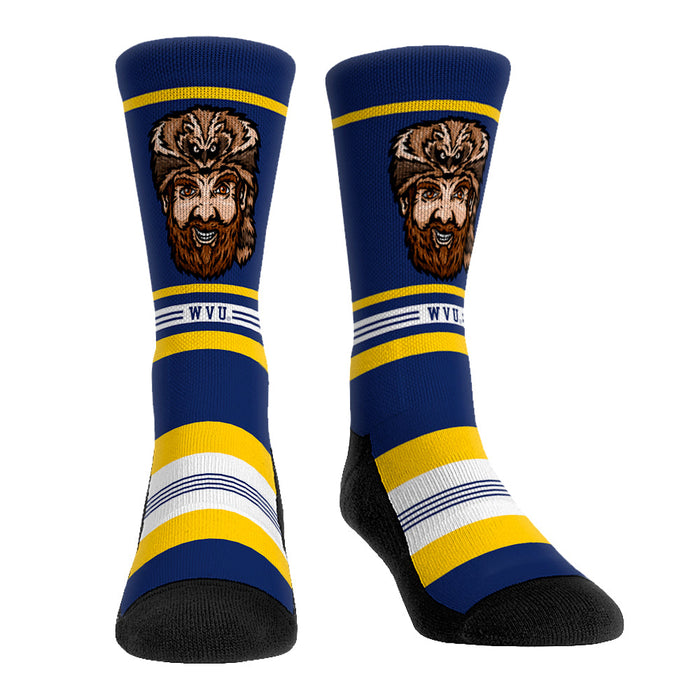 West Virginia Mountaineers - Game Face Mascot by Rock 'Em Socks
