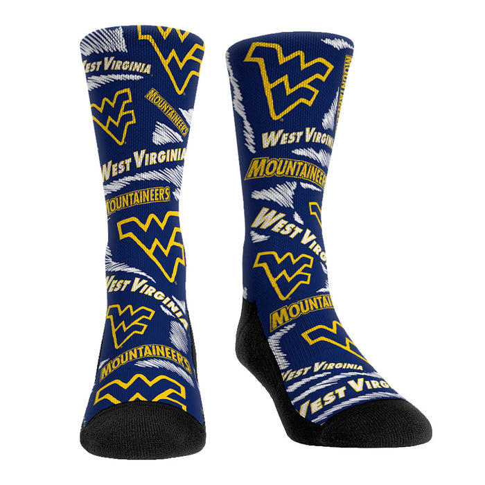 West Virginia Mountaineers - Logo Sketch by Rock 'Em Socks