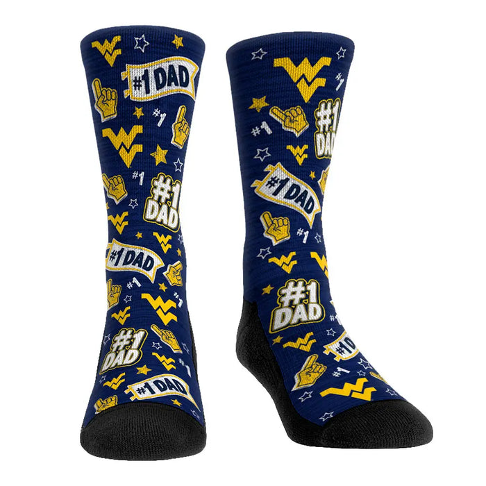 West Virginia Mountaineers - #1 Dad by Rock 'Em Socks