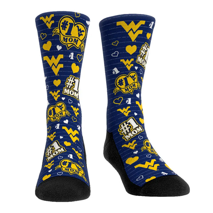 West Virginia Mountaineers - #1 Mom by Rock 'Em Socks