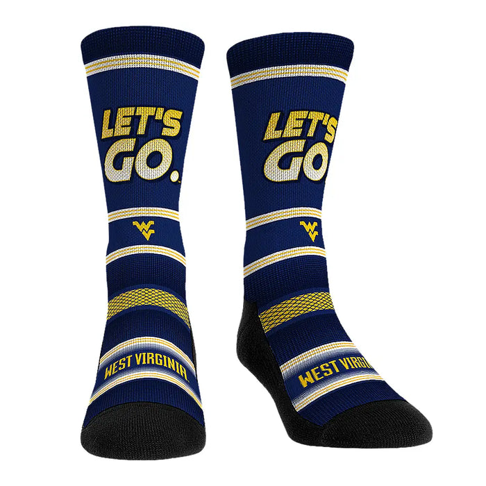West Virginia Mountaineers - Let's Go by Rock 'Em Socks