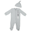 Chickpea Baby Boys I Love My Dad 2-Piece Coverall Set – Gray, Size 3/6 Months by Vanessa Jane