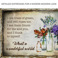 What A Wonderful World Sign VIII by Tailored Canvases