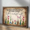 What A Wonderful World Sign X by Tailored Canvases