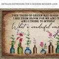 What A Wonderful World Sign X by Tailored Canvases