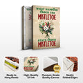What Happens Under The Mistletoe Stays Under The Mistletoe Sign by Tailored Canvases