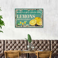 When Life Gives You Lemons Old Rustic Paper Sign by Tailored Canvases
