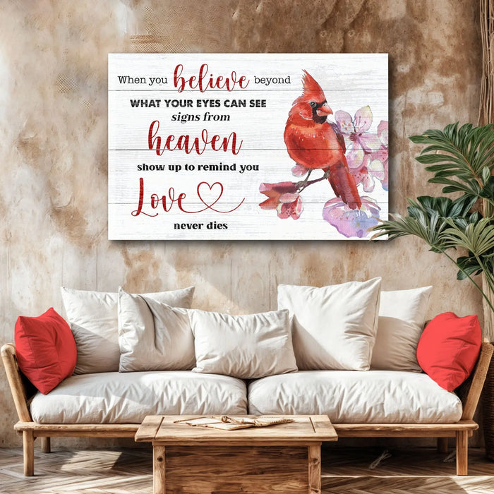 When You Believe Beyond Faith Sign II by Tailored Canvases