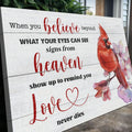 When You Believe Beyond Faith Sign II by Tailored Canvases