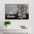 Where Life Points In Every Direction Family Farm Names Sign II by Tailored Canvases