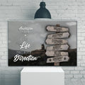 Where Life Points In Every Direction Family Farm Names Sign II by Tailored Canvases