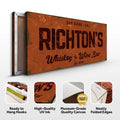 Whiskey And Wine Bar Sign II by Tailored Canvases