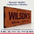 Whiskey And Wine Bar Sign II by Tailored Canvases