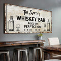 Whiskey Bar Sign by Tailored Canvases