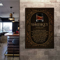 Whiskey Definition Sign by Tailored Canvases