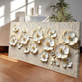 White Blossom Serenade Wall Art by Tailored Canvases