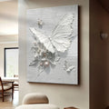 White Butterfly Wall Art by Tailored Canvases