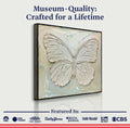 White Butterfly Wall Art by Tailored Canvases
