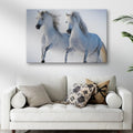 White Horse Couple Canvas Wall Art by Tailored Canvases