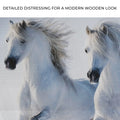 White Horse Couple Canvas Wall Art by Tailored Canvases