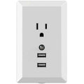 White Light Sensor Dual USB Wall Outlet by DailySale