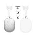 White Liquid Silicone Cover Case - Apple AirPods Max by Zerodamage Sahara Case LLC