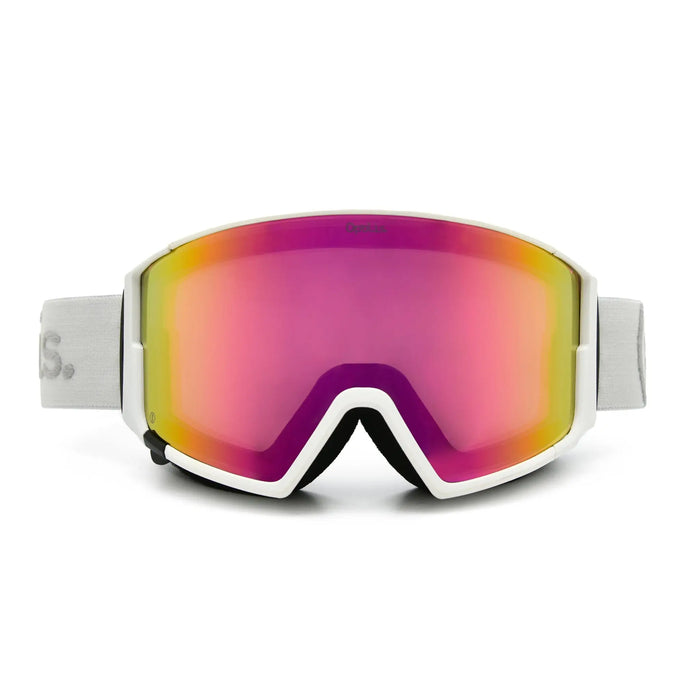 White-Out Ski & Snowboard Goggles (Cherry Lemonade Mirrored Lens) by opolisoptics