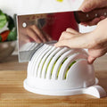 White Salad Cutter Bowl by DailySale