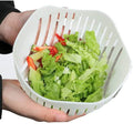 White Salad Cutter Bowl by DailySale