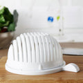 White Salad Cutter Bowl by DailySale