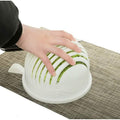 White Salad Cutter Bowl by DailySale