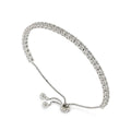White Sapphire Tennis Bracelet by Fine Color Jewels