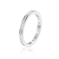 White Topaz Baguette Eternity Ring by Fine Color Jewels