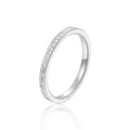White Topaz Light Baguette Ring by Fine Color Jewels