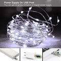 White USB Remote Control 3x3M 300LED String Lights Waterproof by DailySale
