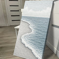 White Waves Abstract Wall Art by Tailored Canvases